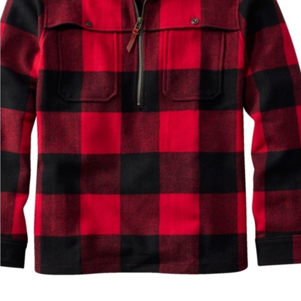 L.L. Bean Signature Wool trapper in buffalo plaid